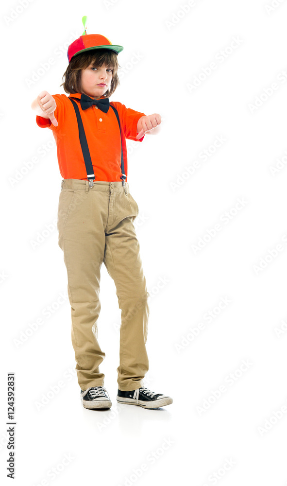 Model in studio isolated on white background full length Model in studio isolated on white background full length