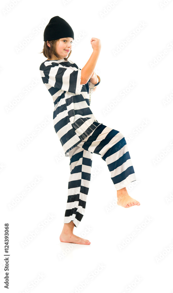 Model in studio isolated on white background full length Model in studio isolated on white background full length