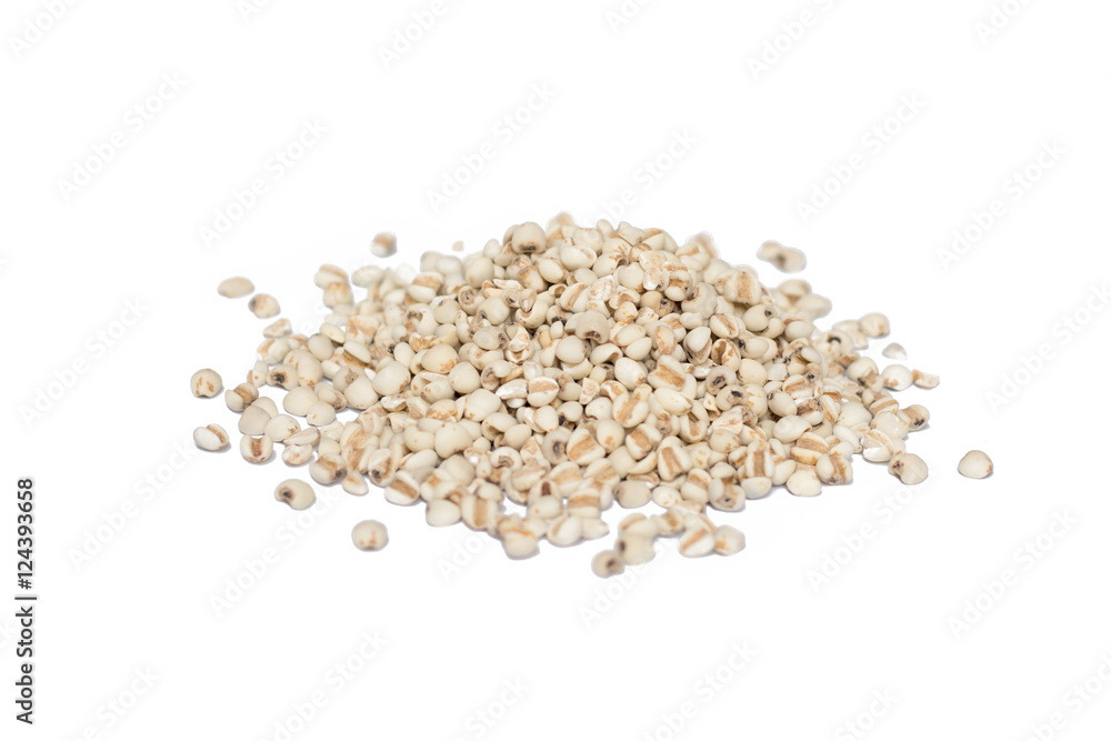 Millet rice, millet grains isolated on white background.. Millet rice, millet grains isolated on white background..