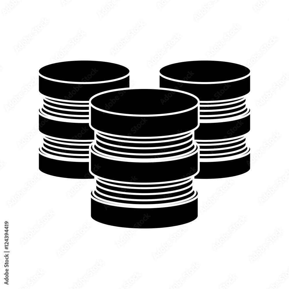 Device icon. Data base center and web hosting theme. Isolated design. Vector illustration Device icon. Data base center and web hosting theme. Isolated design. Vector illustration