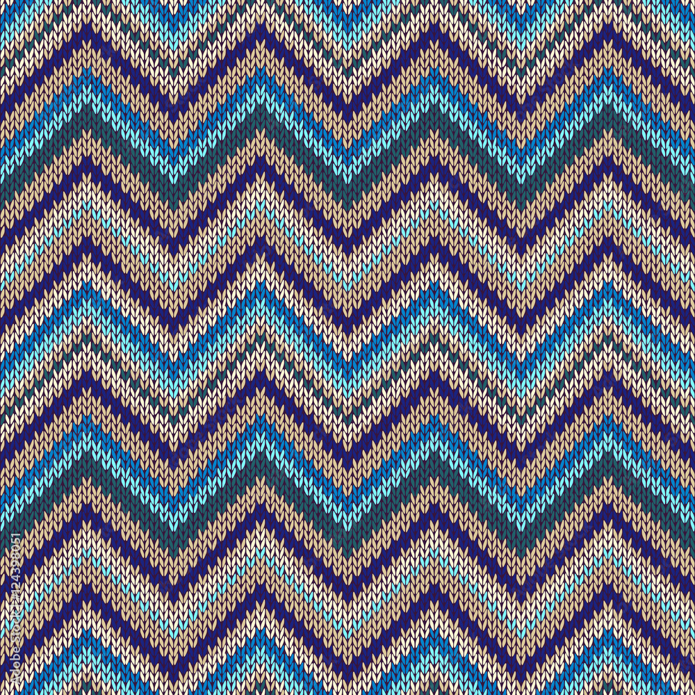 Seamless geometric ethnic spokes knitted pattern. Seamless geometric ethnic spokes knitted pattern.