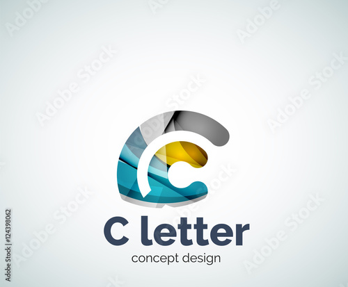 Free Download Vector C letter concept logo template - GFXLoad