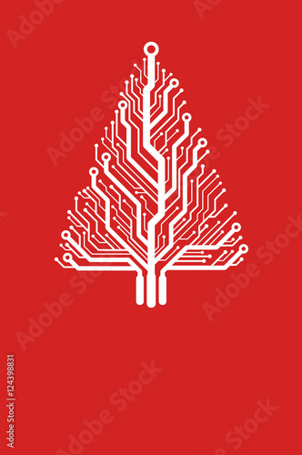 Czerwona kartka świąteczna