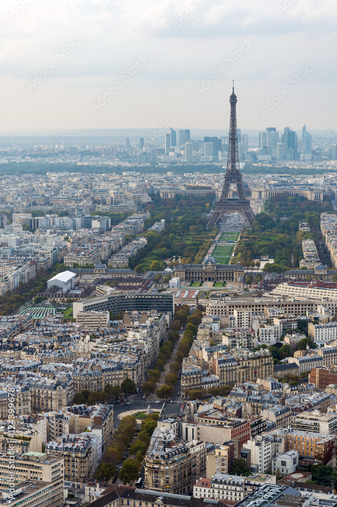 Paris skyline panorama