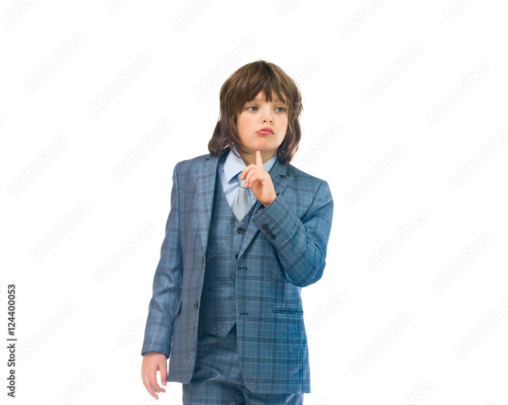 Model in studio isolated on white background medium shot Model in studio isolated on white background medium shot
