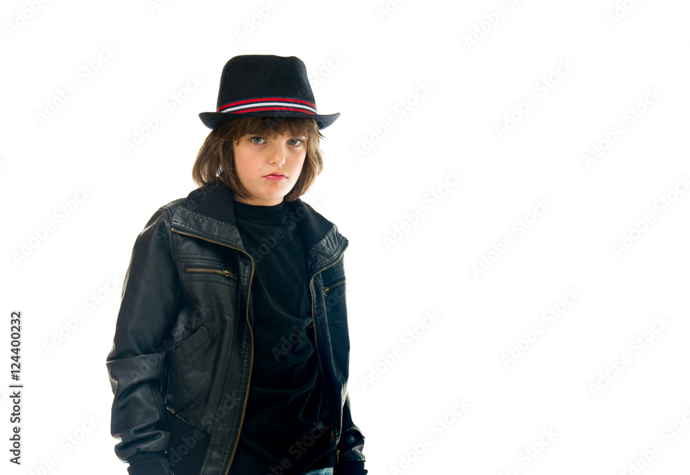 Model in studio isolated on white background medium shot Model in studio isolated on white background medium shot