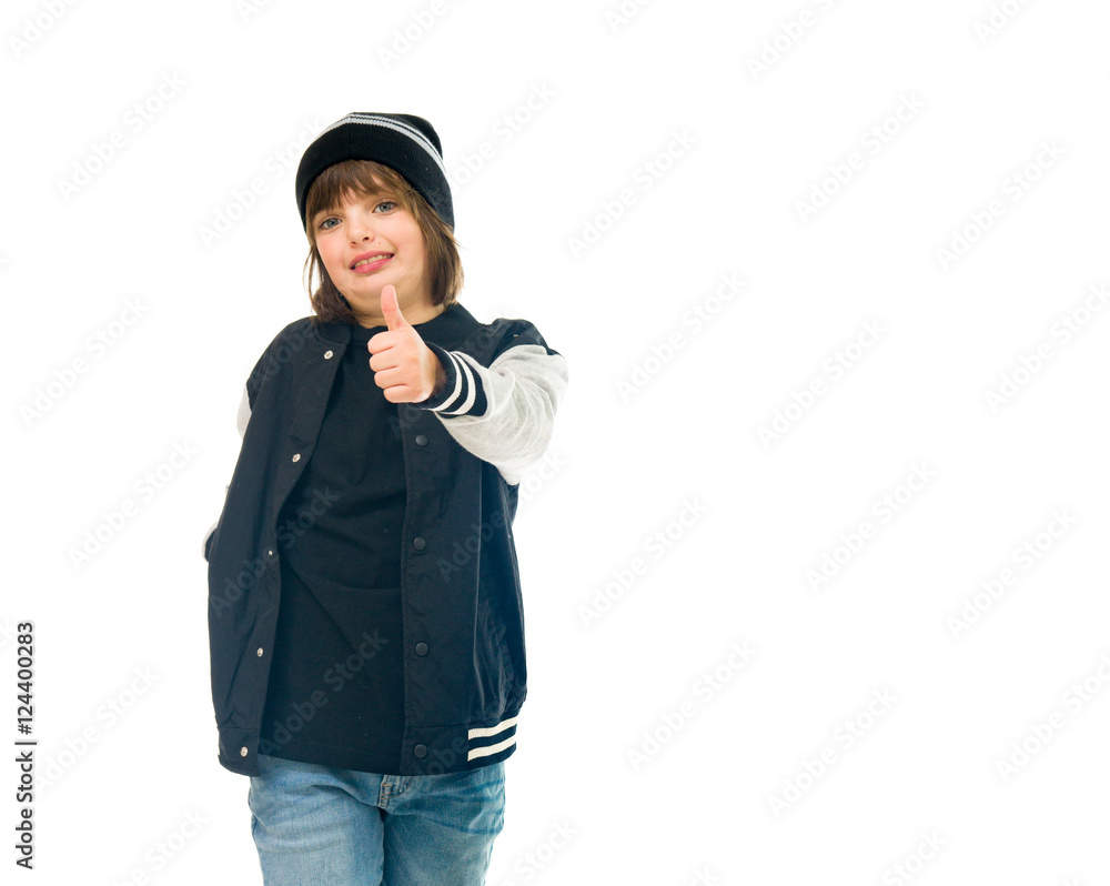 Model in studio isolated on white background medium shot Model in studio isolated on white background medium shot