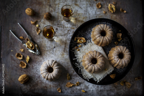 Subtly delicious plain cake with chestnut flour, especially nice