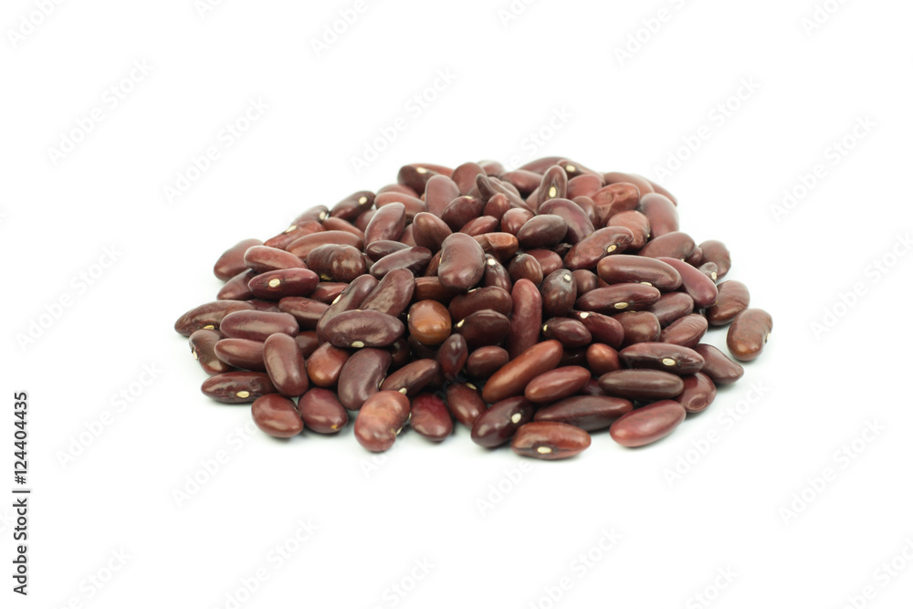 Red bean isolated on white background Red bean isolated on white background