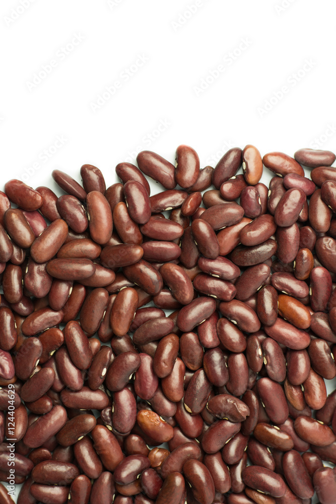 Red bean isolated on white background Red bean isolated on white background