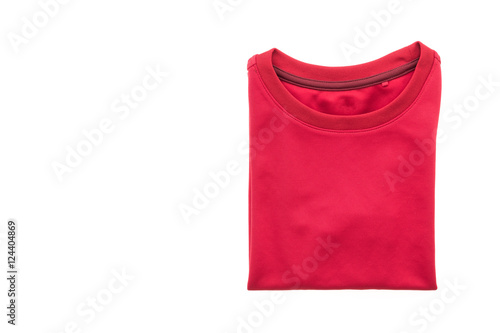 Red T shirt for clothing