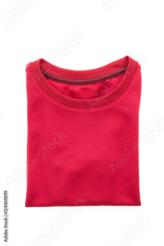 Red T shirt for clothing