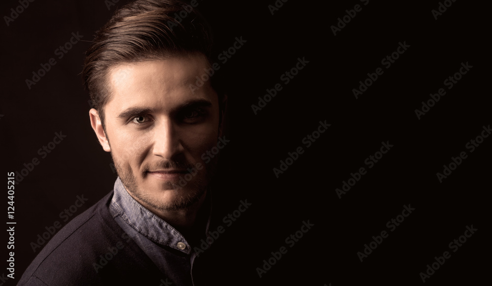 Fototapeta premium young man close up portrait