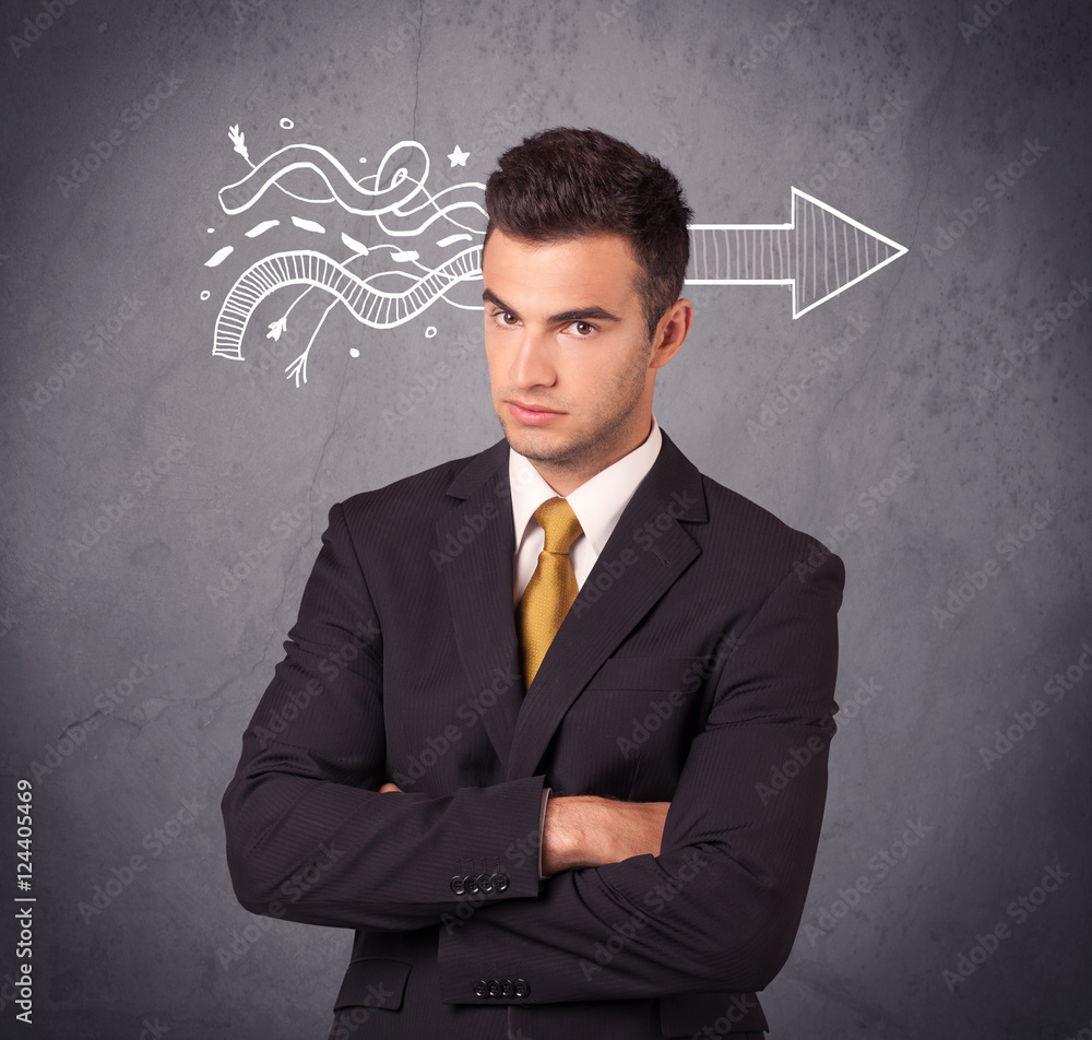 Confident sales person solves problem Confident sales person solves problem