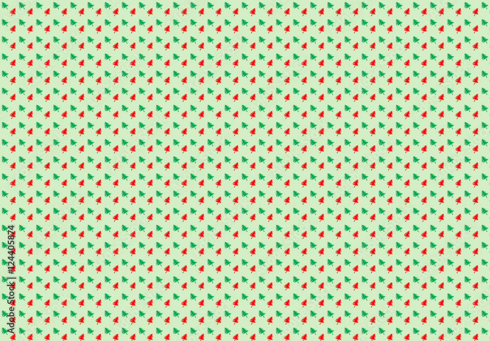 Green and red Christmas tree pattern Green and red Christmas tree pattern