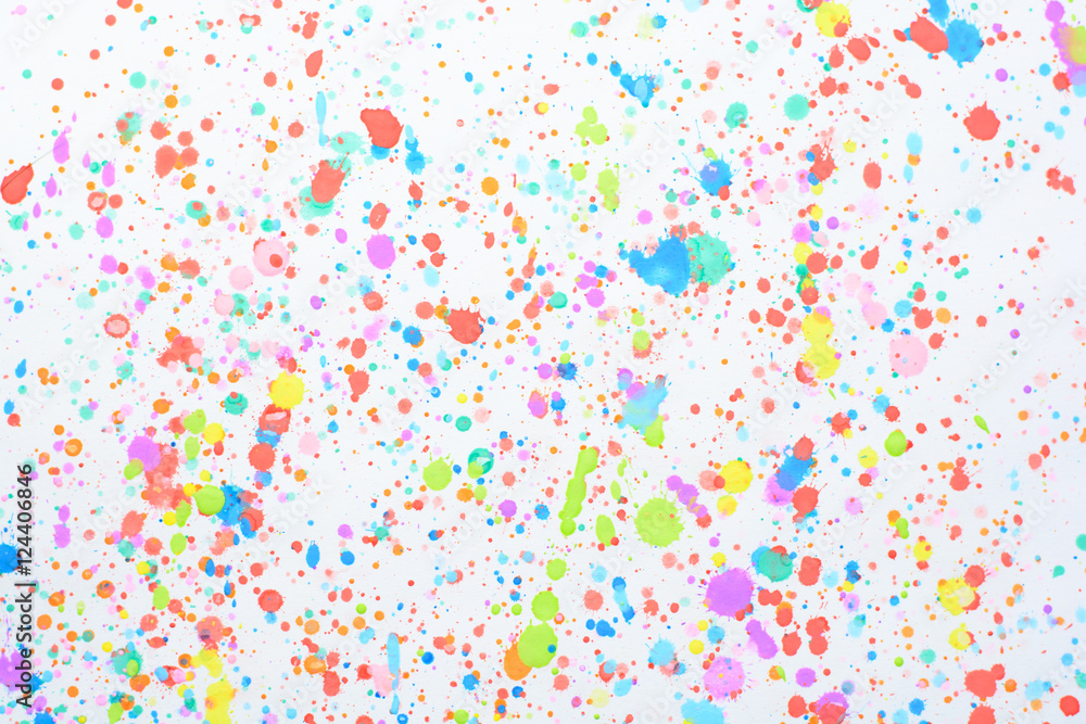 colorful splashes on a white background colorful splashes on a white background
