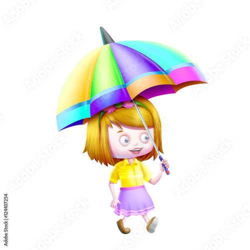 Girl with Umbrella