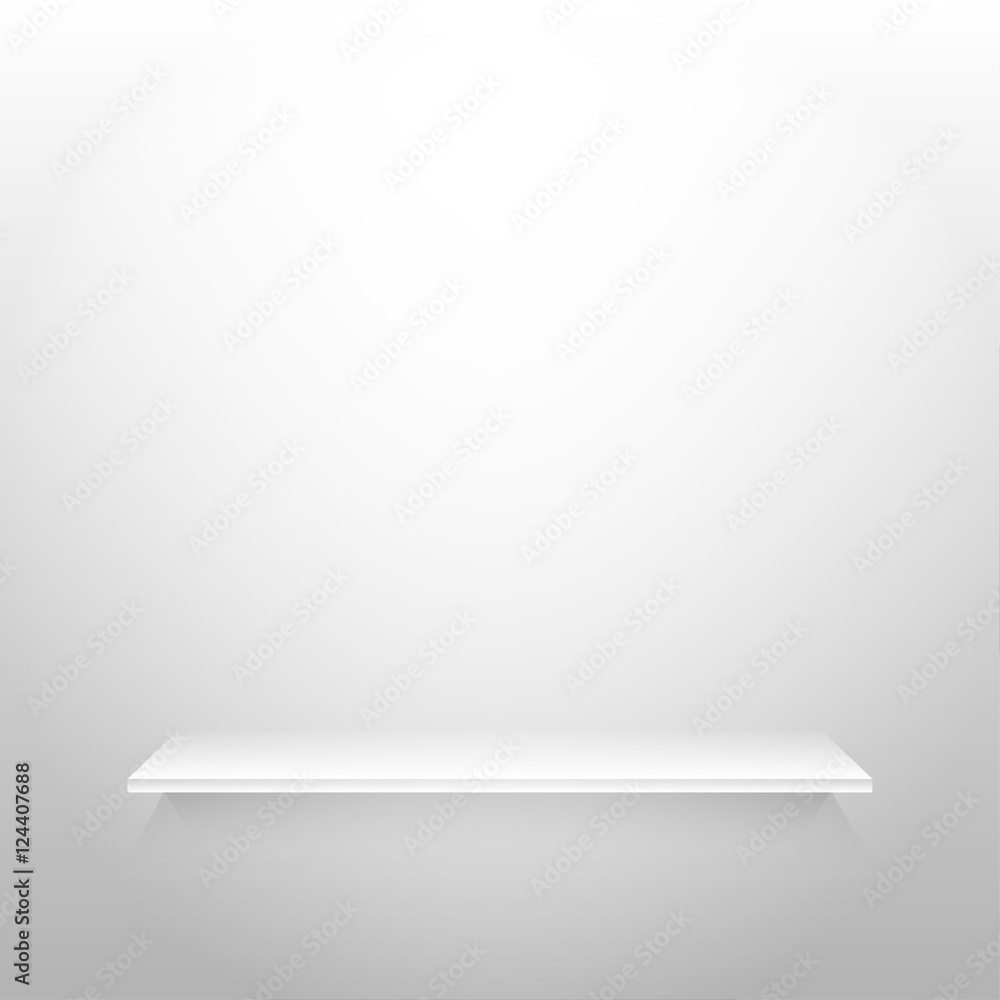 The empty space on the shelf. Eps 10. The empty space on the shelf. Eps 10.