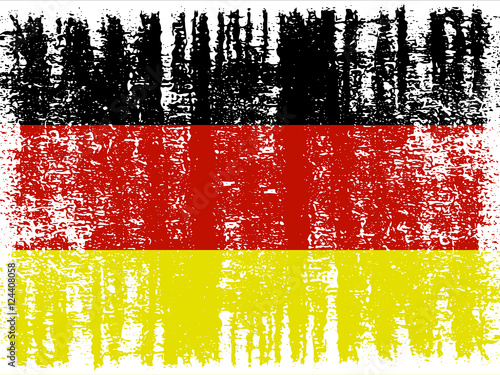 Grunge flag with grunge texture.