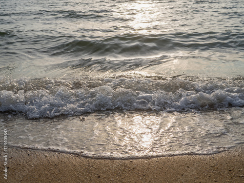 Wallpaper Mural Seaside wave at the evening light on beach
 Torontodigital.ca