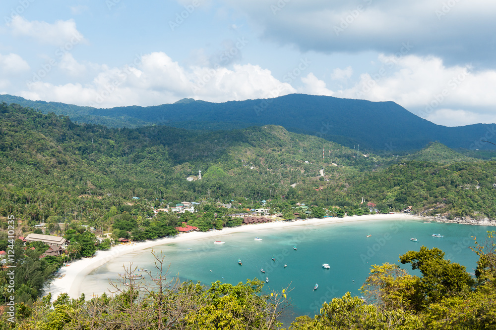 Obraz premium Seascape on tropical island Koh Phangan in Thailand. Thong Nai P