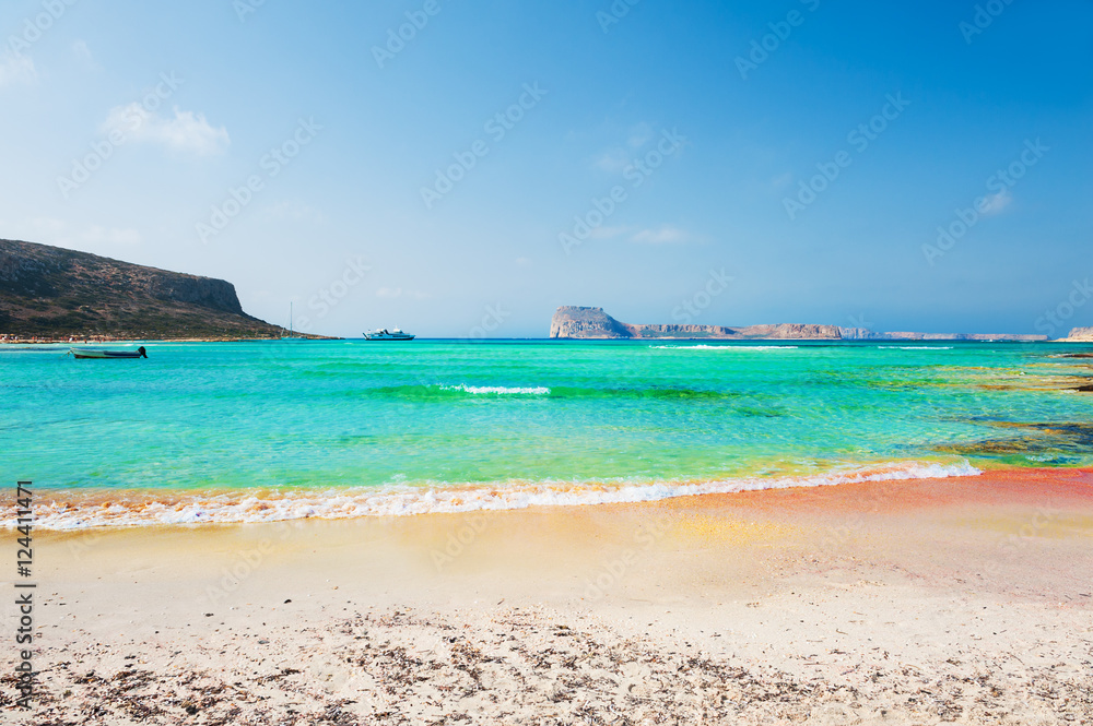 Beautiful beach lagoon, Crete, Greece