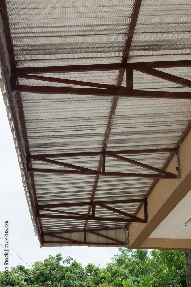 Obraz premium silver foil insulation heat on ceiling roof house