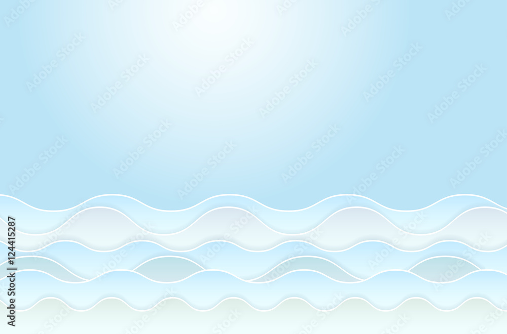 Abstract background with water waves