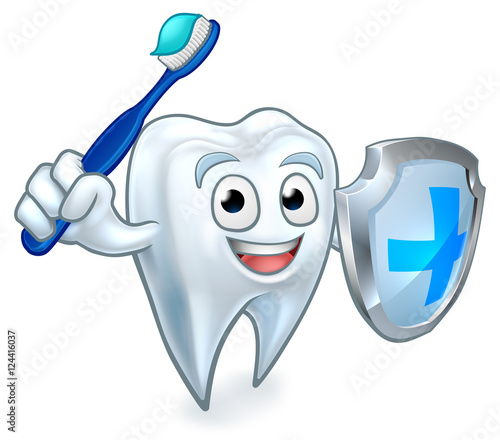Sword and Shield Tooth Mascot