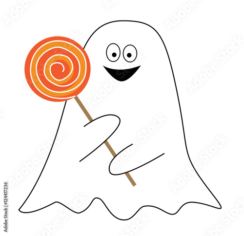 Happy Halloween Candy Ghost