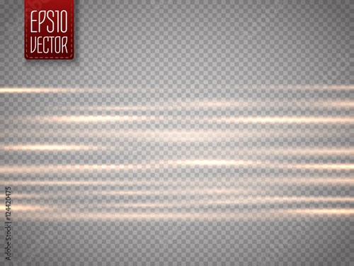 Abstract blurry motion lines isolated on transparent background.
