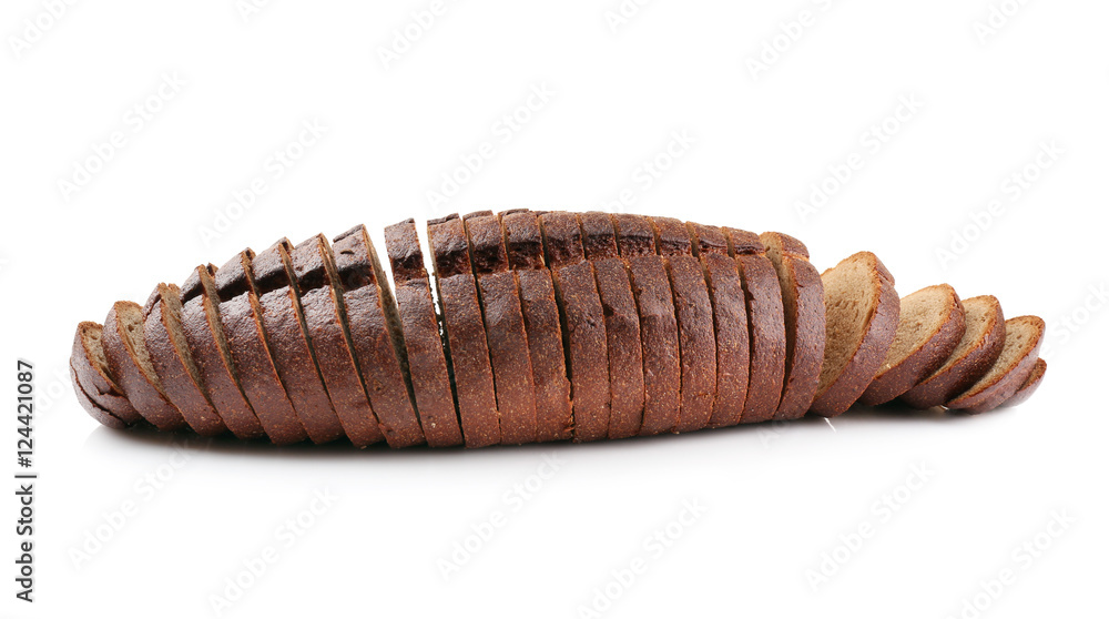 Sliced bread, isolated on white Sliced bread, isolated on white
