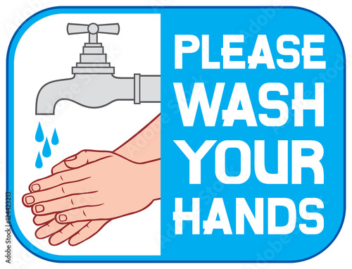 please wash your hands sign