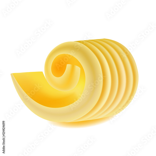 Curl of fresh butter