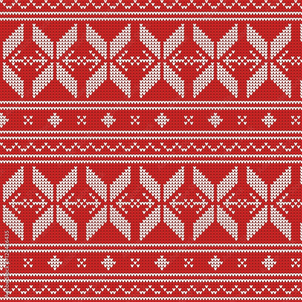 Winter seamless geometric ethnic knitwear pattern . Winter seamless geometric ethnic knitwear pattern .