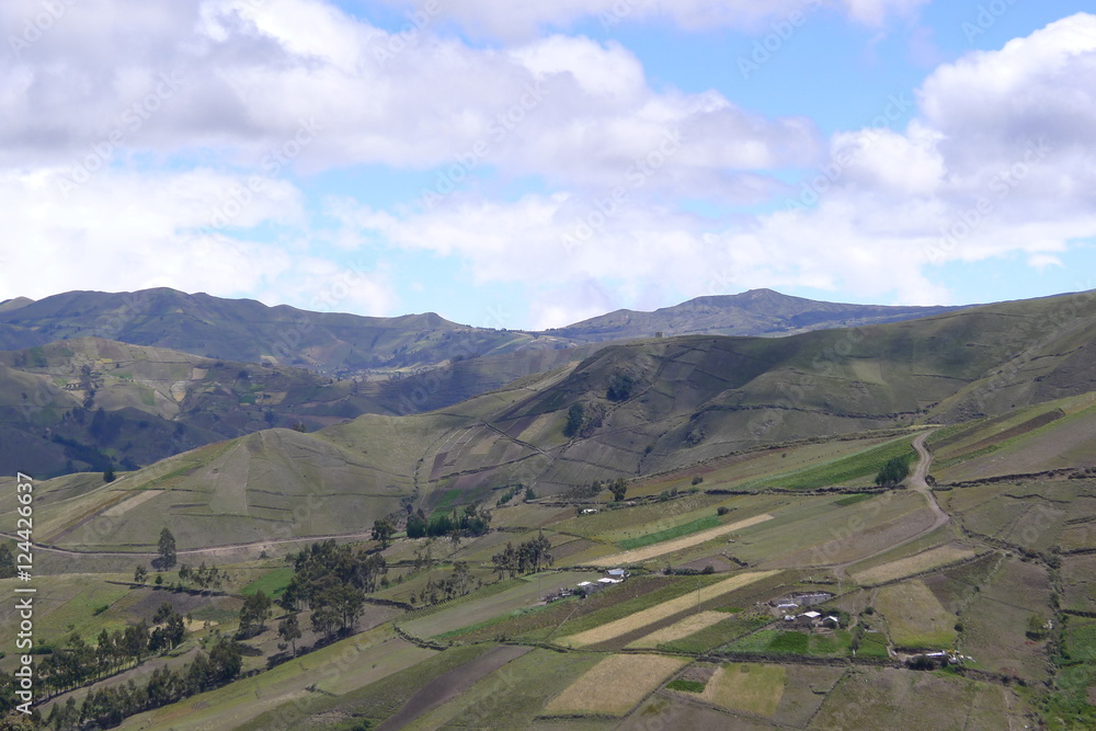 Obraz premium Ecuador, Road to Volcano Quilotoa