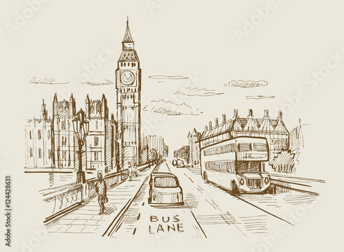 vector hand-drawn London