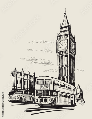 vector hand-drawn London