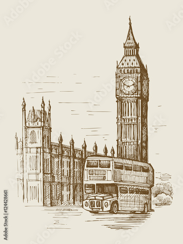 vector hand-drawn London