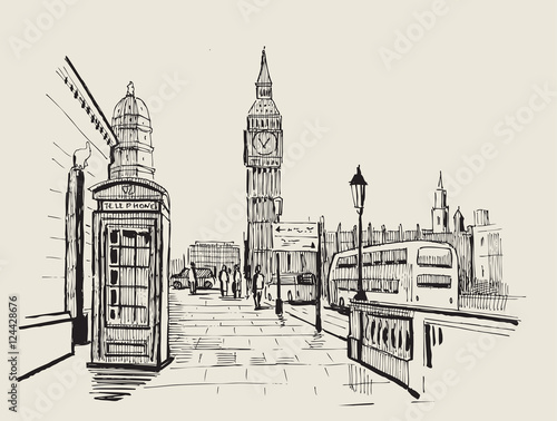 vector hand-drawn London