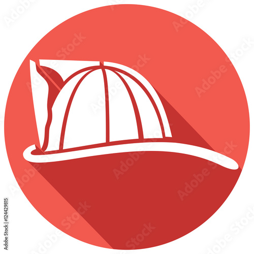 firefighter helmet flat icon