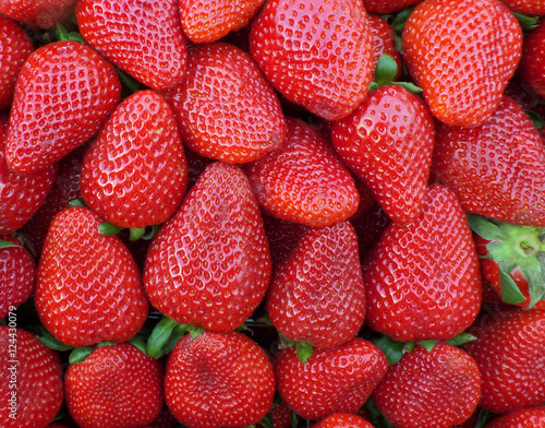 Heap of Fresh Strawberries