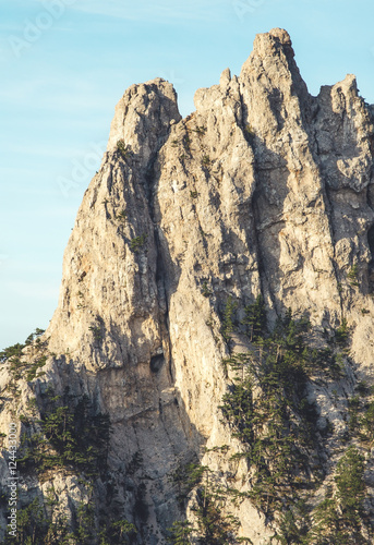 Rocky Mountains Ai-Petri Landscape blue sky scenic view Summer Travel © EVERST