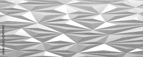 White abstract background triangular pattern surface