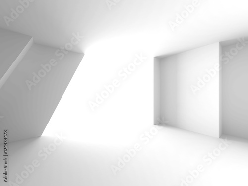 White Architecture Construction Modern Interior Background