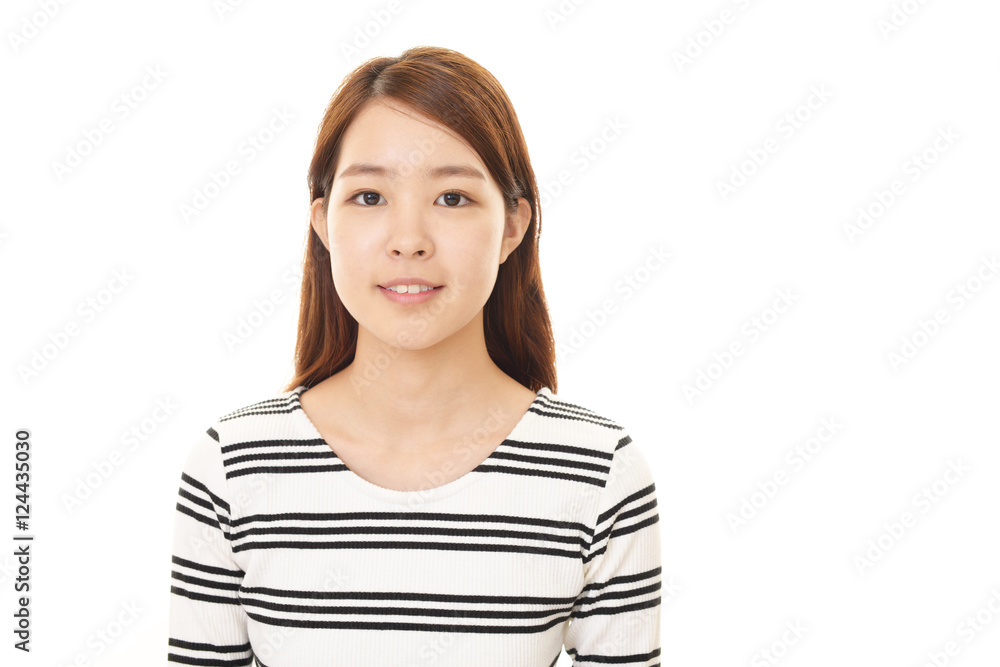微笑む女性 微笑む女性