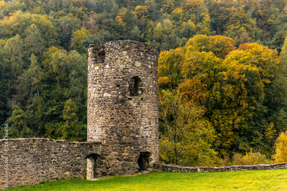Ruin of a castle in Switzerland - 1 Ruin of a castle in Switzerland - 1