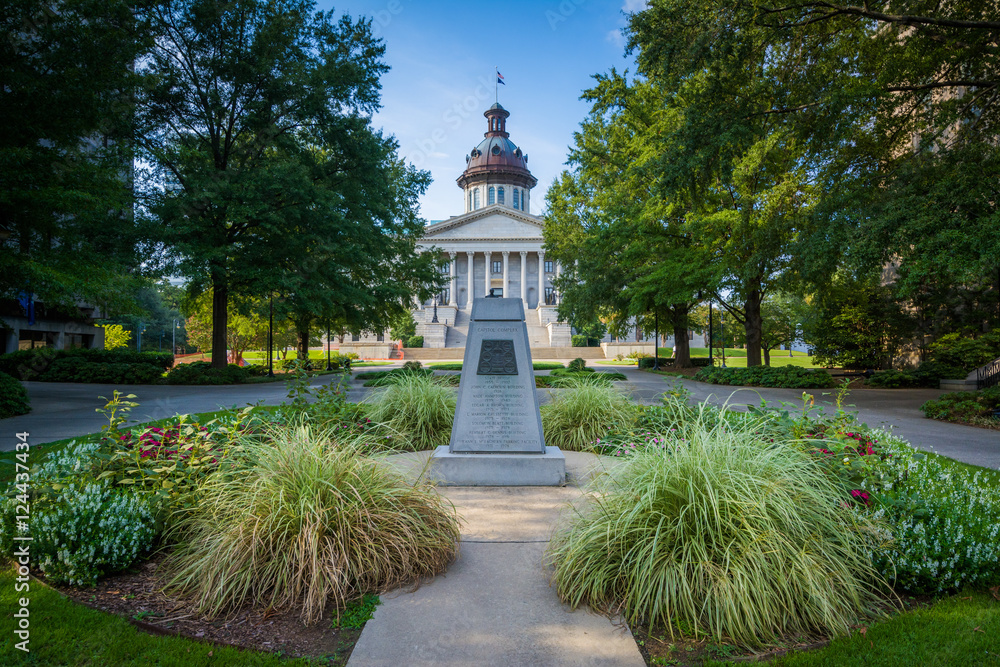 Garden outside the South Carolina State House in Columbia, South