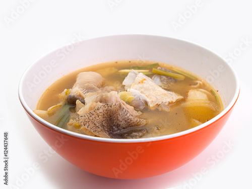 Spicy Fish soup ,hot soup photo