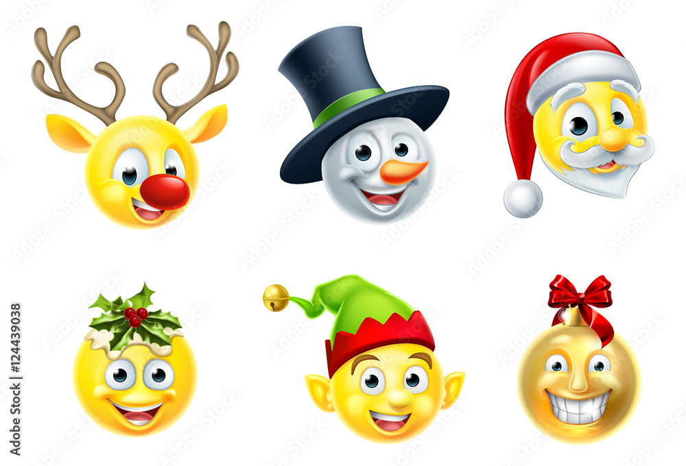 Christmas Emoji Set Christmas Emoji Set
